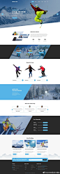 一组旅游类的滑雪场、滑雪度假村的官网设计参考 #企业官网设计精选# #网页设计# ​​​​