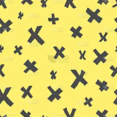 矢量无缝简单的X图案对比背景。用于纸张，织物，纺织品，壁纸，背景。