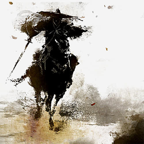 ureiky从将厌转采于2020-12-21 16:01:37中国风骑马奔跑的剑客背景