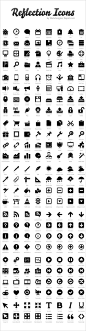 200+ Exclusive Free Icons: “Reflection” | Webdesigner Depot