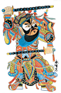 中华艺术瑰宝：《古代门神人物》欣赏（01）(21)-中国元素-设计-艺术中国网