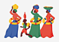 印度插画高清素材 印度 复古 异域风 民族服饰 免抠png 设计图片 免费下载