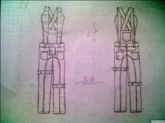 手绘款式图-男装设计-服装设计