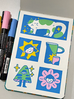 韩公子采集到马克笔绘画