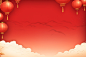 红色喜庆边框背景素材图片