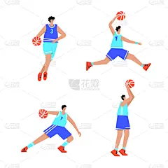 篮球运动,矢量,绘画插图,休闲游戏,运动,球,背景分离,儿童,球场,非洲人