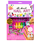 Just My Style All About Nail Art, D.I.Y. Custom Nail Art Activity Kit, Ages 6+