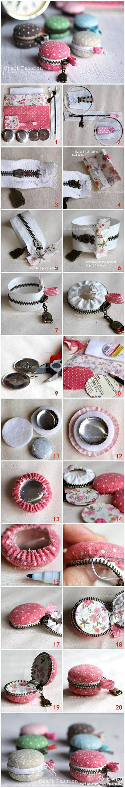 DIY“马卡龙”零钱包 #DIY# #纸...