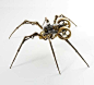 steampunk spider - metal sculpture by Christopher Conte