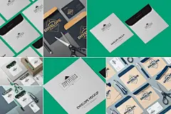 企业文具套装等距场景样机展示模板 Isometric Envelope Mockups : 这些出色的信封样机让您可以精美地展示您的企业文具设计。这些样机涉及方形信封、卡片和等轴视图中的名片。所有样机都是智能对象操作的，并且还具有用于定制环境的组织良好的图层。 功能： AI格式中包含的演示设计源文件 4个PSD样机场景 智能对象操