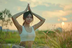 大自然中的减压瑜伽
