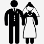 婚姻夫妻图标 https://88ICON.com 人 婚姻 夫妻 庆祝 可爱的