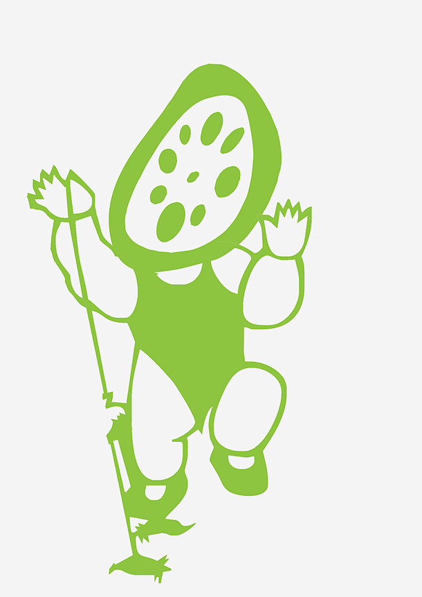 手绘莲藕人高清素材儿童卡通手绘手绘藕线描莲蓬莲藕莲藕儿童免抠png