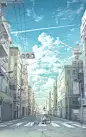 #绘画欣赏# 画师 池上幸輝 （twi@winter_parasol） ​​​​太有感觉了！ ​​​​