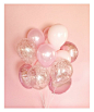 Riesigen Rosa Ballon Blumenstrauß mit Glitter Konfetti Luftballons | Rosa Ballon Blumenstrauß : Riesige rosa Ballon Blumenstrauß - Sie werden von diesem wunderschönen Blumenstrauß alle Ballons gekitzelt Rosa!  Blumenstrauß beinhaltet 18 Luftballons: Mix a