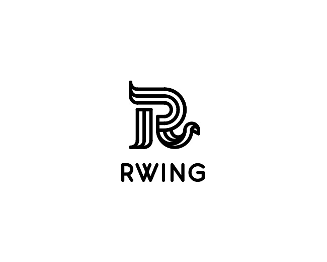 Rwing r R 字母设计 商标设计 ...