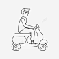 男孩滑板车驱动器眼镜 标识 标志 UI图标 设计图片 免费下载 页面网页 平面电商 创意素材