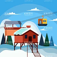 滑雪场背景  - 源文件下载【酷图网】滑雪场背景,冬天背景,冬日壁纸,下雪,雪地,寒冷,冬天壁纸,大自然,景色,冬季,插图,冰天雪地,索道,缆车,冬天户外活动,风景地形,