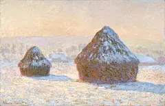 Grainstacks in the Morning, Snow Effect, 1891