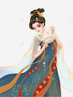 大新很无聊采集到仕女图