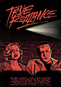 TRUE ROMANCE : Movie poster created for Cult Cinema Sunday, Hull, UK. Limited edition of 50, signed and numbered.You can order a copy here. 3 color screenprint on 270gsm paper 18"x24"
