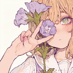 女生头像｜持花人5 - 小红书