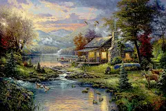Thomas Kegler托马斯风景高清油画素材海报客厅装饰画芯临摹喷绘