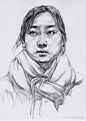 人物素描头像结构