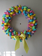 Peeps Easter wreath