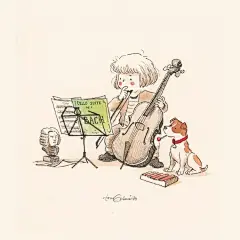 插画师 Toni Galmés 笔下美好的童年插画，温馨 ​​​​