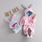 女宝宝秋装套装0-1岁小童秋装2016新款女童套装兔兔婴儿套装秋装