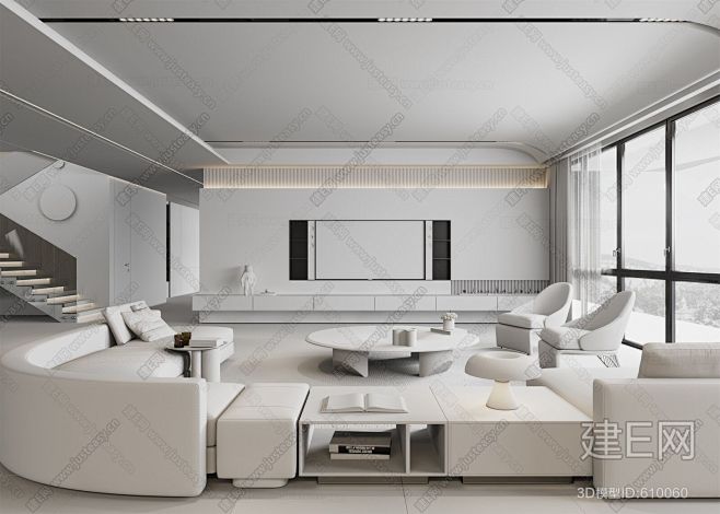 米洛提 Minotti 现代高级灰客厅3...