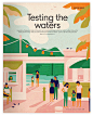 Thomas Cook - Waterparks : We worked with Thomas Cook magazine on an article about a blueprint for the wettest, wildest water park in history. We packed our virtual swimsuit and sunscreen then set about creating this series of illustrations. 