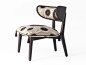 Upholstered fabric easy chair SHAH by ETRO Home Interiors_3