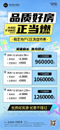房地产销售中介清盘楼盘营销价格表全屏竖版海报