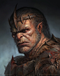 Orc, Roman Tishenin : Orc head drawing practice. I used one of gumroad portrait tutorials.