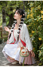 玫瑰花事 清水溪改良汉服女日常显瘦七分袖上衣夏天短裙国风宋裤-淘宝网