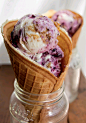 Blueberry Swirl Cheesecake Ice Cream #赏味期限#