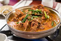 炖品,食品,移动式,骨骼,猪肉,马铃薯汤,手提炉,日式火锅菜,紫苏,韩国食物
