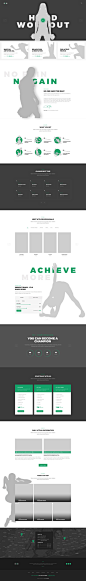 大气精美的国外运动健身企业网站模板首页
