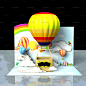 热气球堆头-CG模型网（cgmodel)-专注CG模型__互动道具  _T2020422 