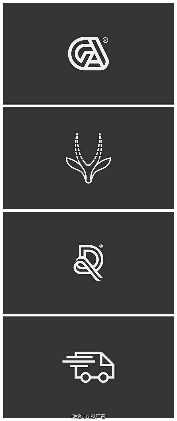 黑白logo符号元素设计