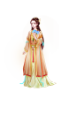 国朝插画古风美女人物
