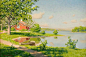 采自Lynn的花瓣画板 “乡间”。一系列有爱的乡间水彩画。