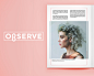 OBSERVE indie mag on Behance