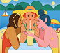 Summer Friendships by Folio Illustration Agency on Dribbble