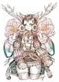 韩国插画师 안정원（oomaggioo） 插画线稿
