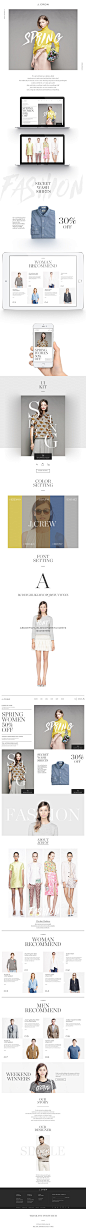 J.crew home page redesign_秀作品_梁定然主页_我的联盟