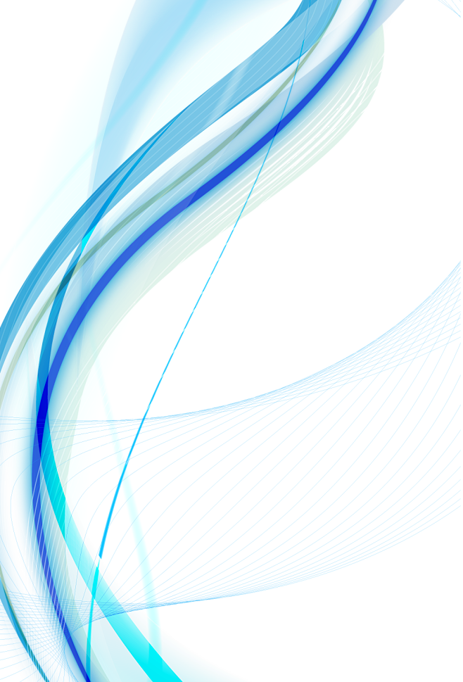 蓝色动感线条丝绸飘丝彩带波浪曲线科技感技...