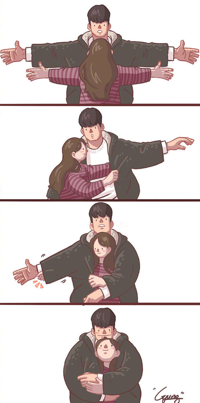 情侣间的幸福时刻韩国插画师kyuyoungleeinsgyungstudio676767